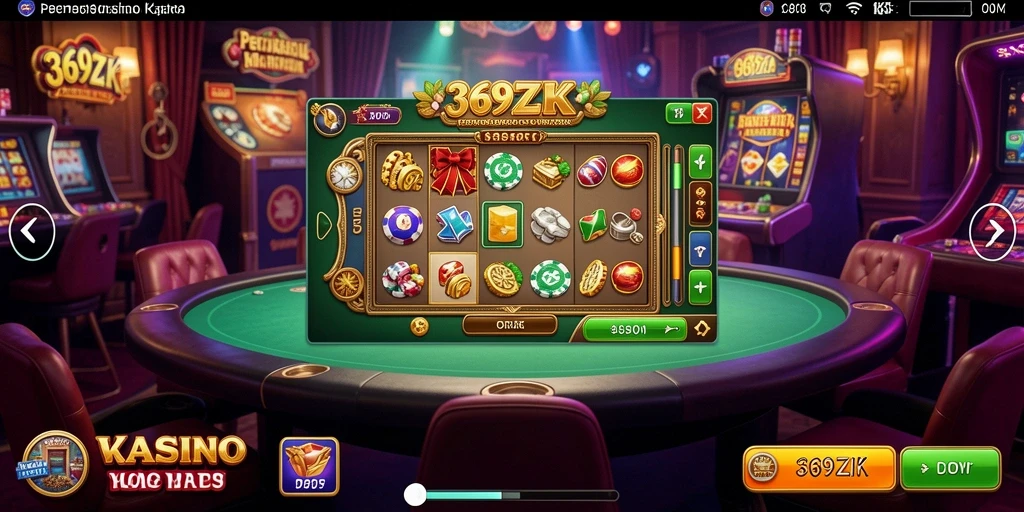 Tampilan seru dan mendebarkan dari gameplay 369ZK Kasino.
