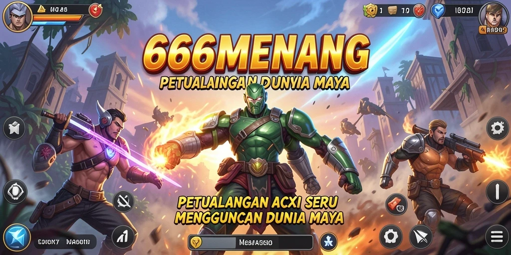 Tampilan aksi seru dalam gameplay 666MENANG yang menantang.
