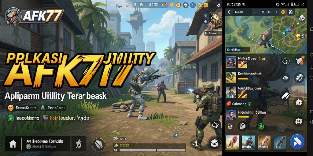 Screenshot AFK77 yang menampilkan antarmuka aplikasi Utility.