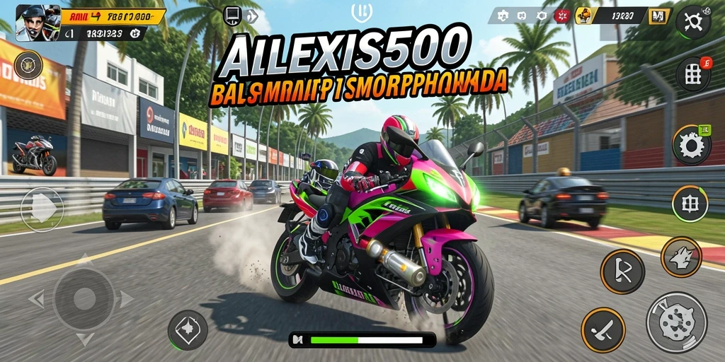 Tampilan visual menakjubkan dari gameplay ALEXIS500 yang mendebarkan.