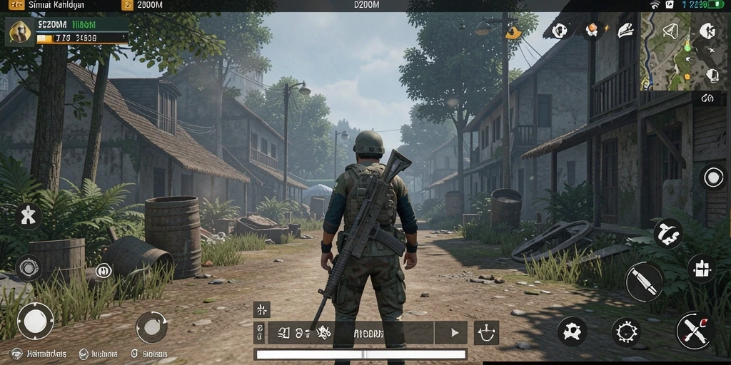 Tampilan gameplay D200M yang mendebarkan dan realistis.