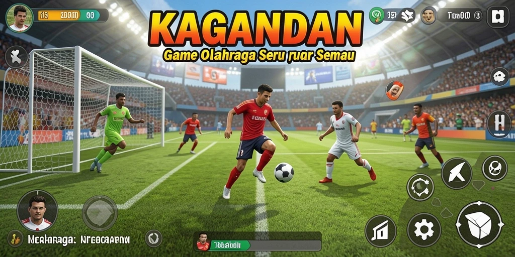 Gameplay seru KAGANDAN saat bermain olahraga dalam tim.