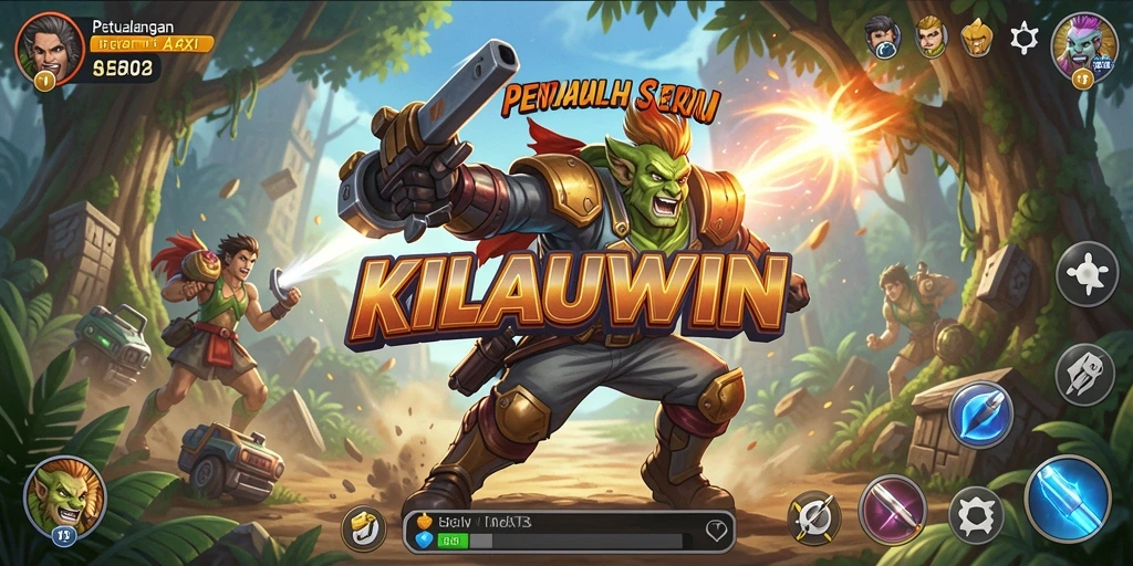 Screenshot gameplay KILAUWIN dengan aksi pertempuran yang mendebarkan.