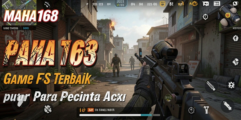 Tampilan menarik dari gameplay intens MAHA168 dalam aksi FPS.