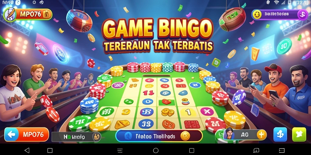 Tampilan gameplay seru di MPO76, merasakan kesenangan Bingo yang tak terlupakan.