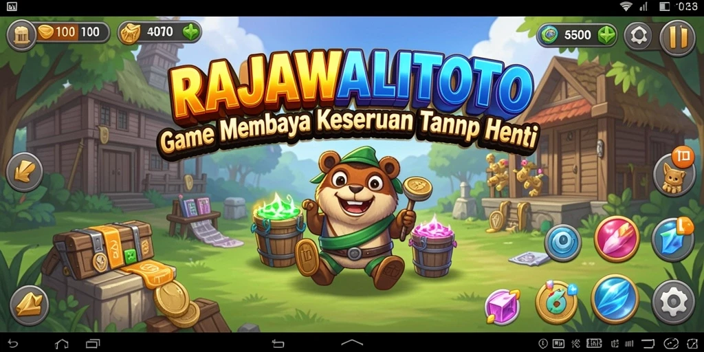 Screenshot gameplay RAJAWALITOTO menampilkan keseruan permainan Idle.
